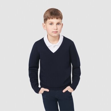 MAMAJUM school sweater with V-neck 122-176 cm