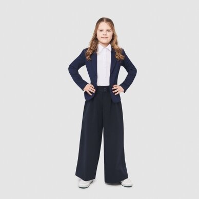 MAMAJUM knitted flared pants with a button for girls 134-182 cm 3