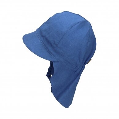 TuTu kepurė su kaklo apsauga iš natūralaus lino 1