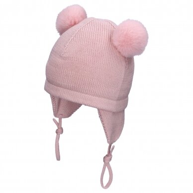 TuTu merino wool hat with pompoms