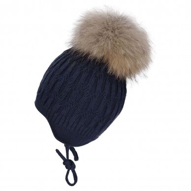 TuTu merino wool hat with laces 2