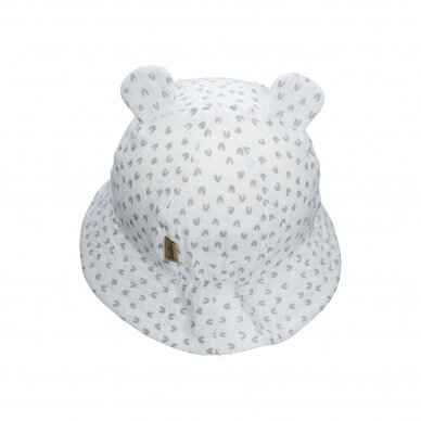 TuTu organic cotton hat with ears 1