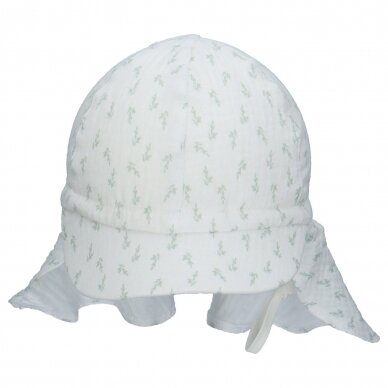 TuTu organic cotton hat with neck protection 1