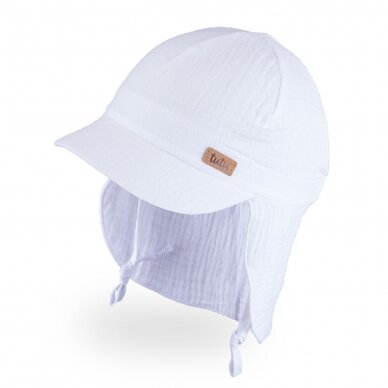 TuTu organic cotton hat with neck protection